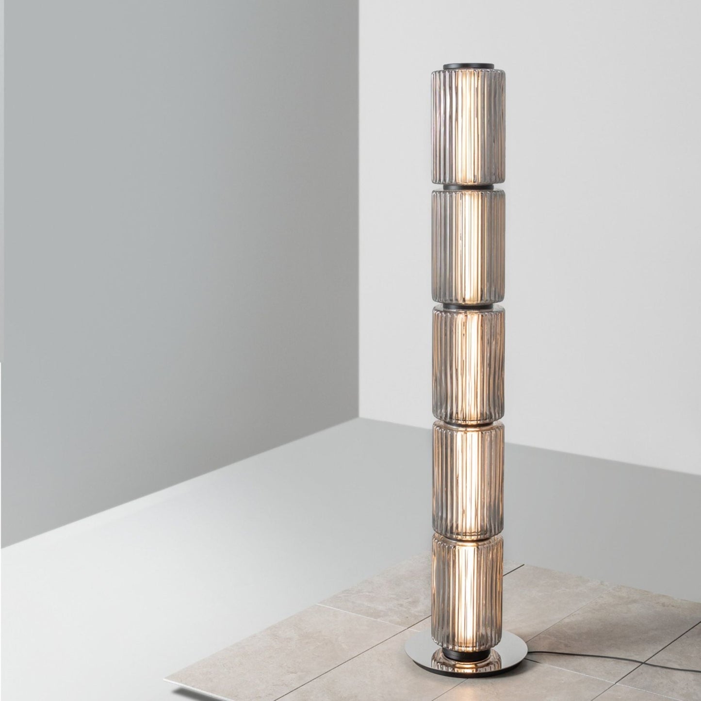 Solvane Glass Floor Lamp