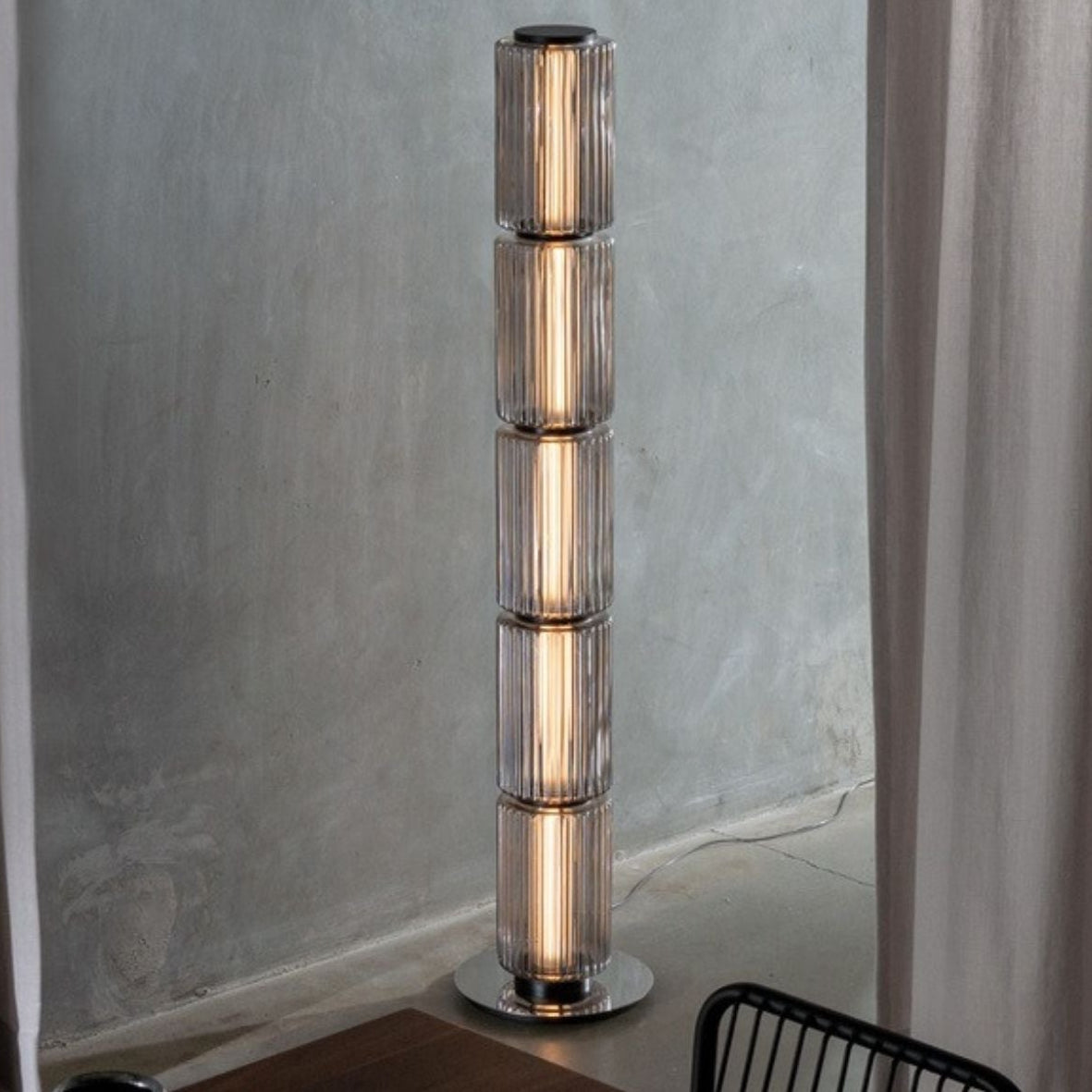 Solvane Glass Floor Lamp
