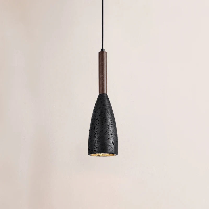 Siya Travertine Teardrop Pendant Light