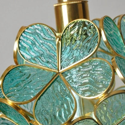 Loras Glass Flower Pendant Hanging Light